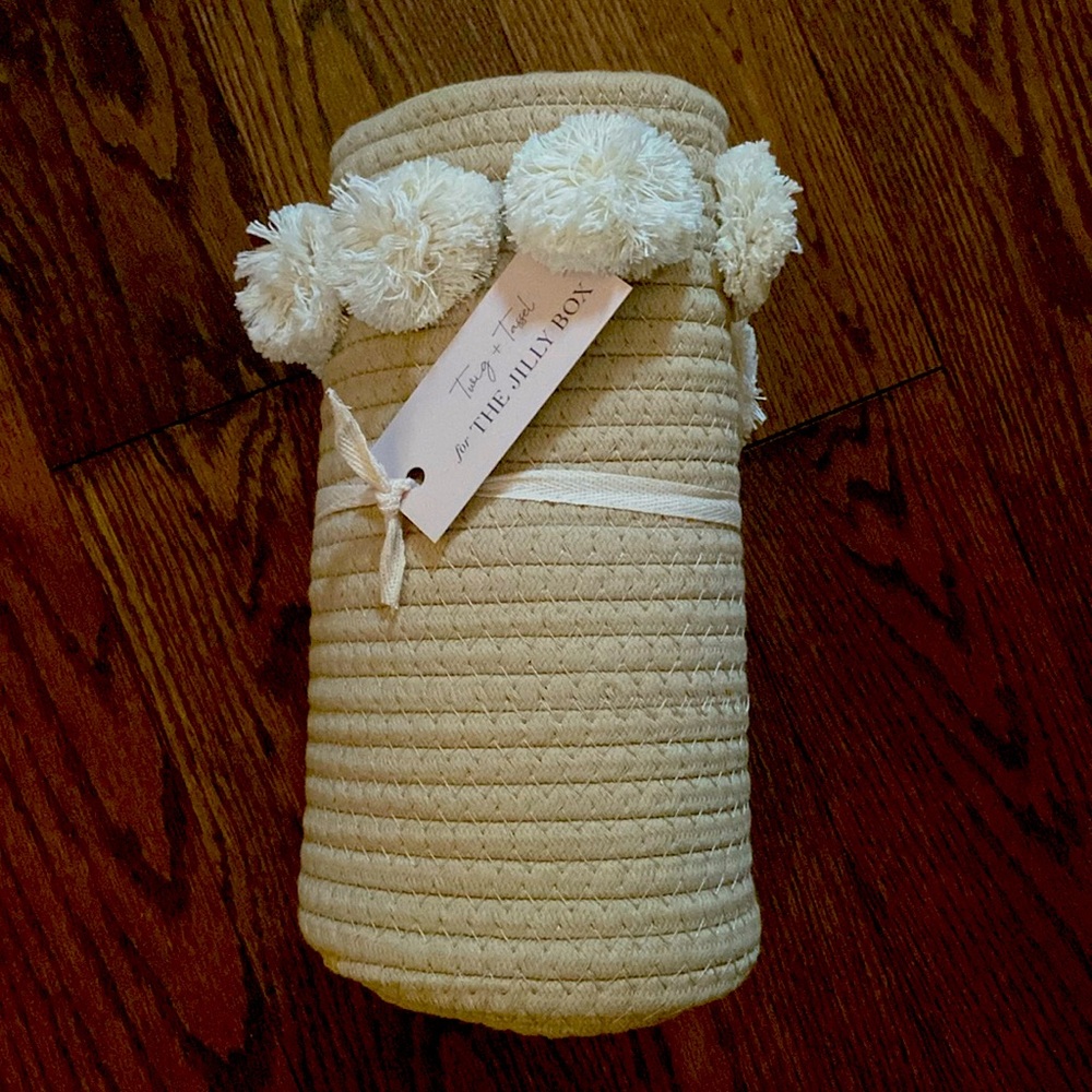 Twig and Tassel Jilly Box Pom Pom Basket